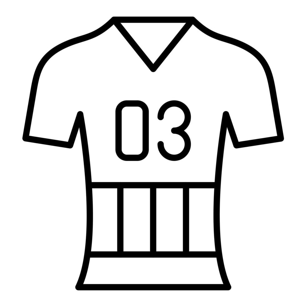 Jersey Line Icon vector