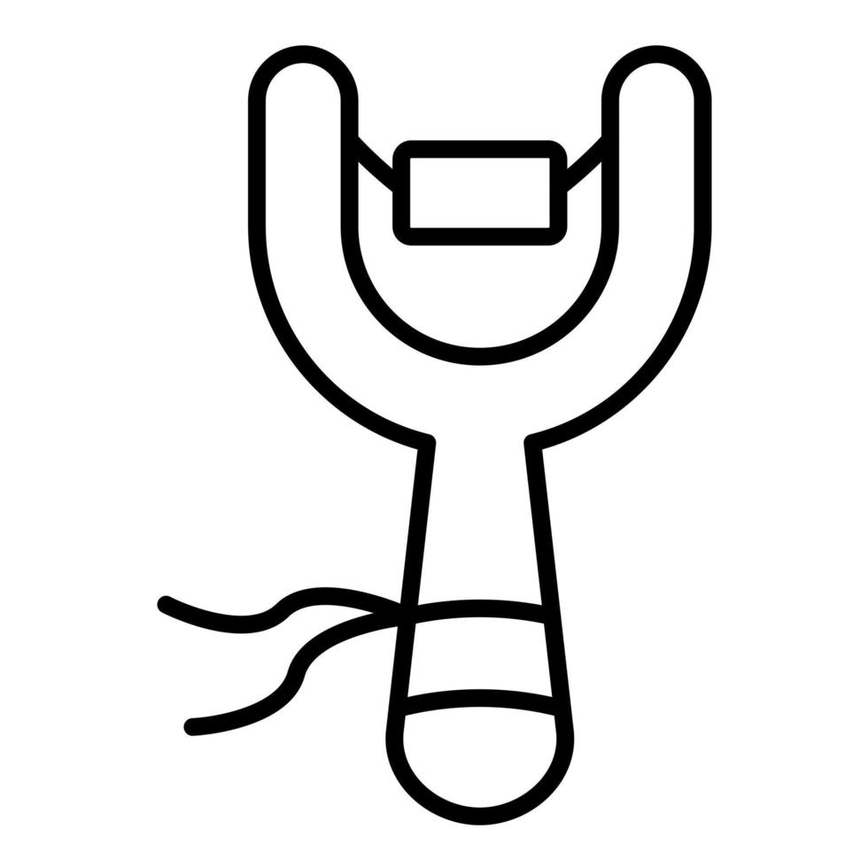 Slingshot Line Icon vector