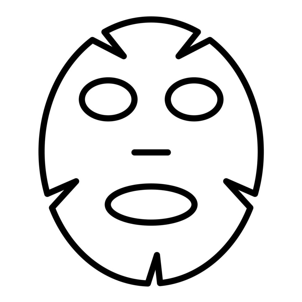 Face Mask Line Icon vector