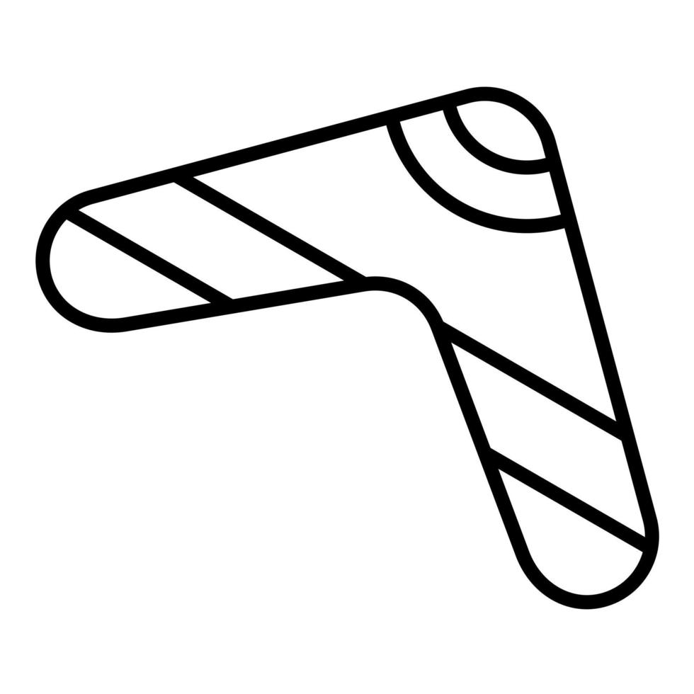 Boomerang Line Icon vector