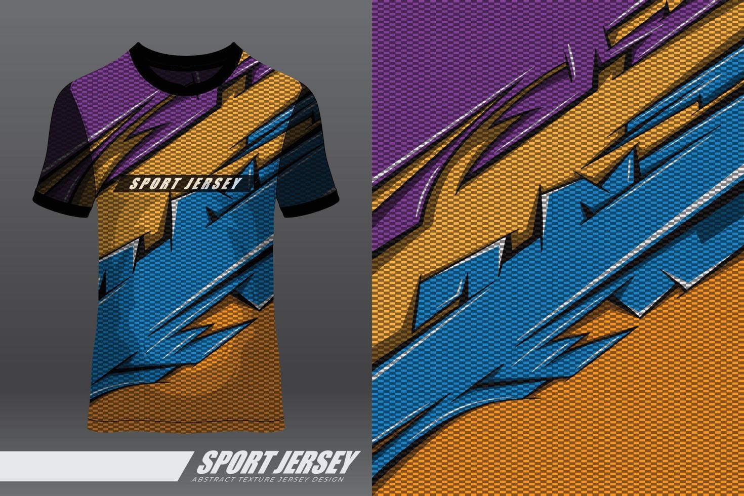 diseño deportivo de camiseta para carreras, jersey, ciclismo, fútbol, juegos, motocross vector