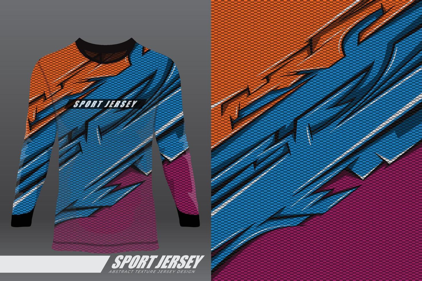 diseño deportivo de camiseta para carreras, jersey, ciclismo, fútbol, juegos, motocross vector