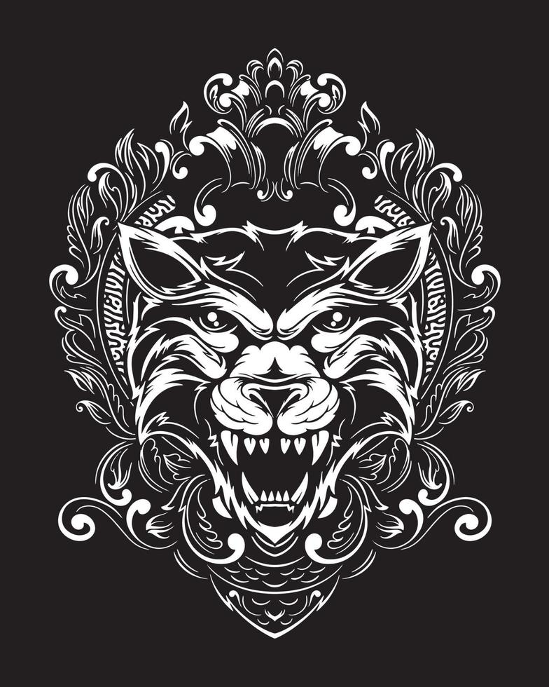 tiger artwork illustration and t shirt design Premium Vector