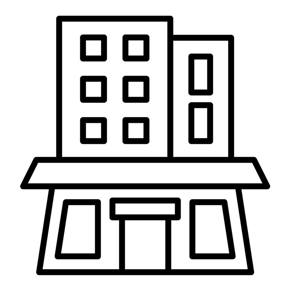Office Building Line Icon 8280758 Vector Art at Vecteezy
