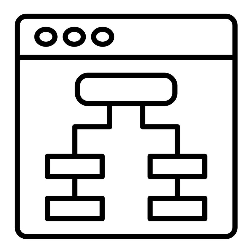 Ux Interface Line Icon vector