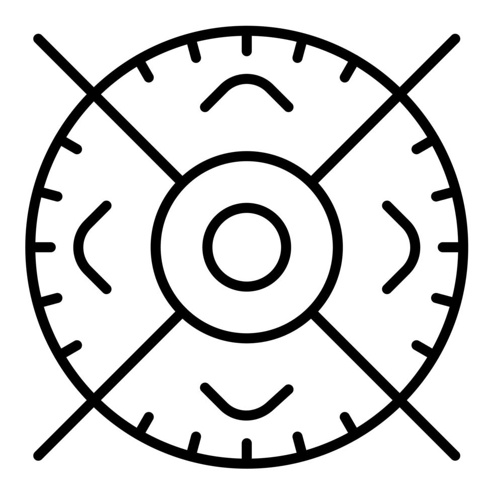 Target Line Icon vector