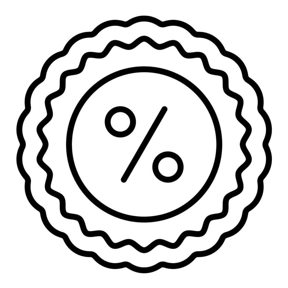 Offer Line Icon vector