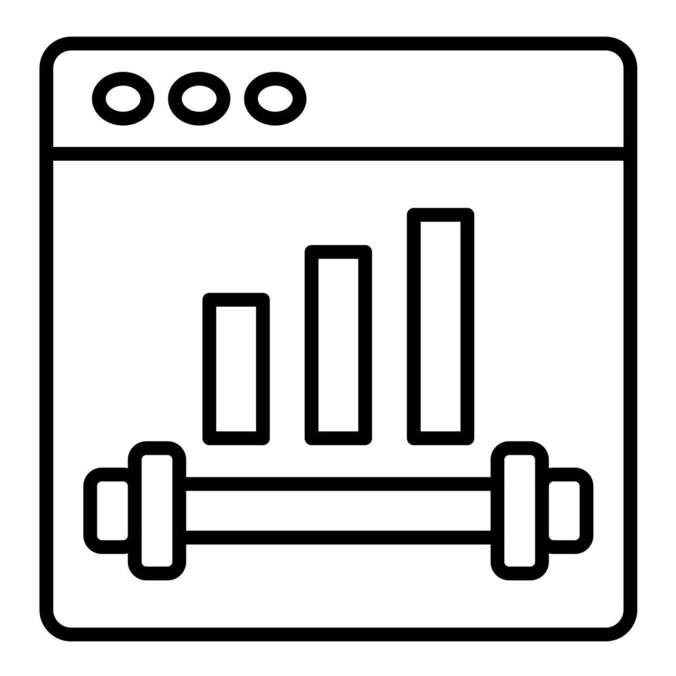 Strength Line Icon vector