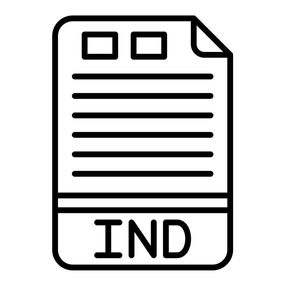 IND Line Icon vector
