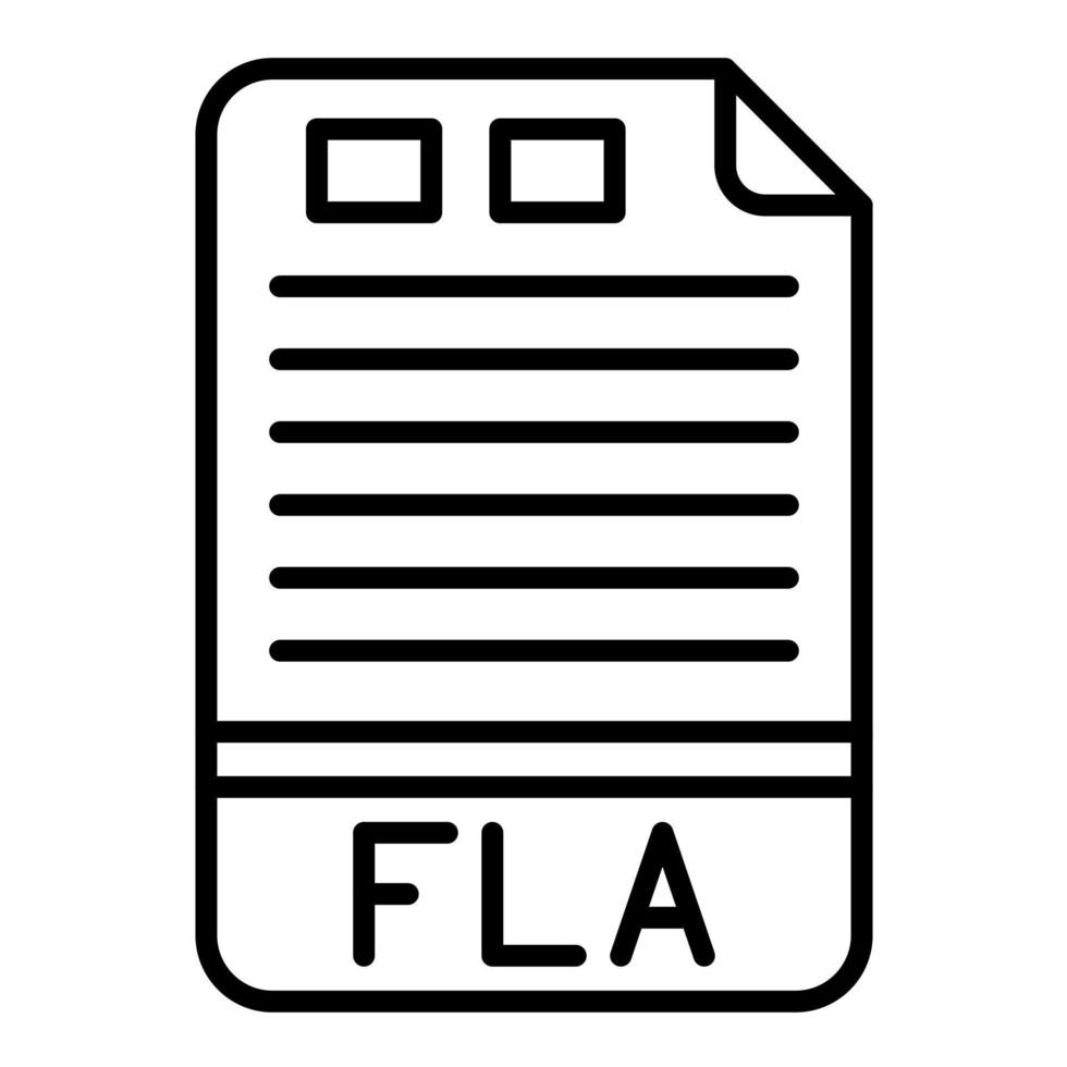 FLA Line Icon vector