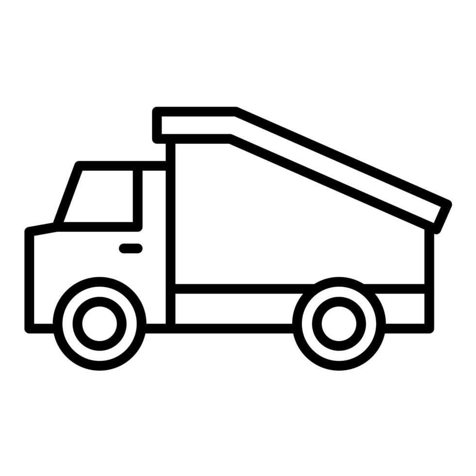 Truck Line Icon vector