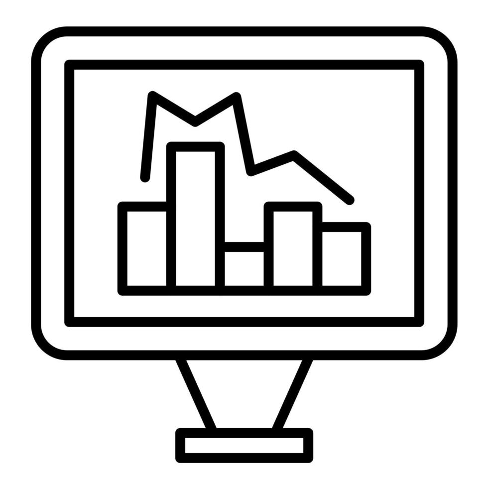 Analytics Line Icon vector