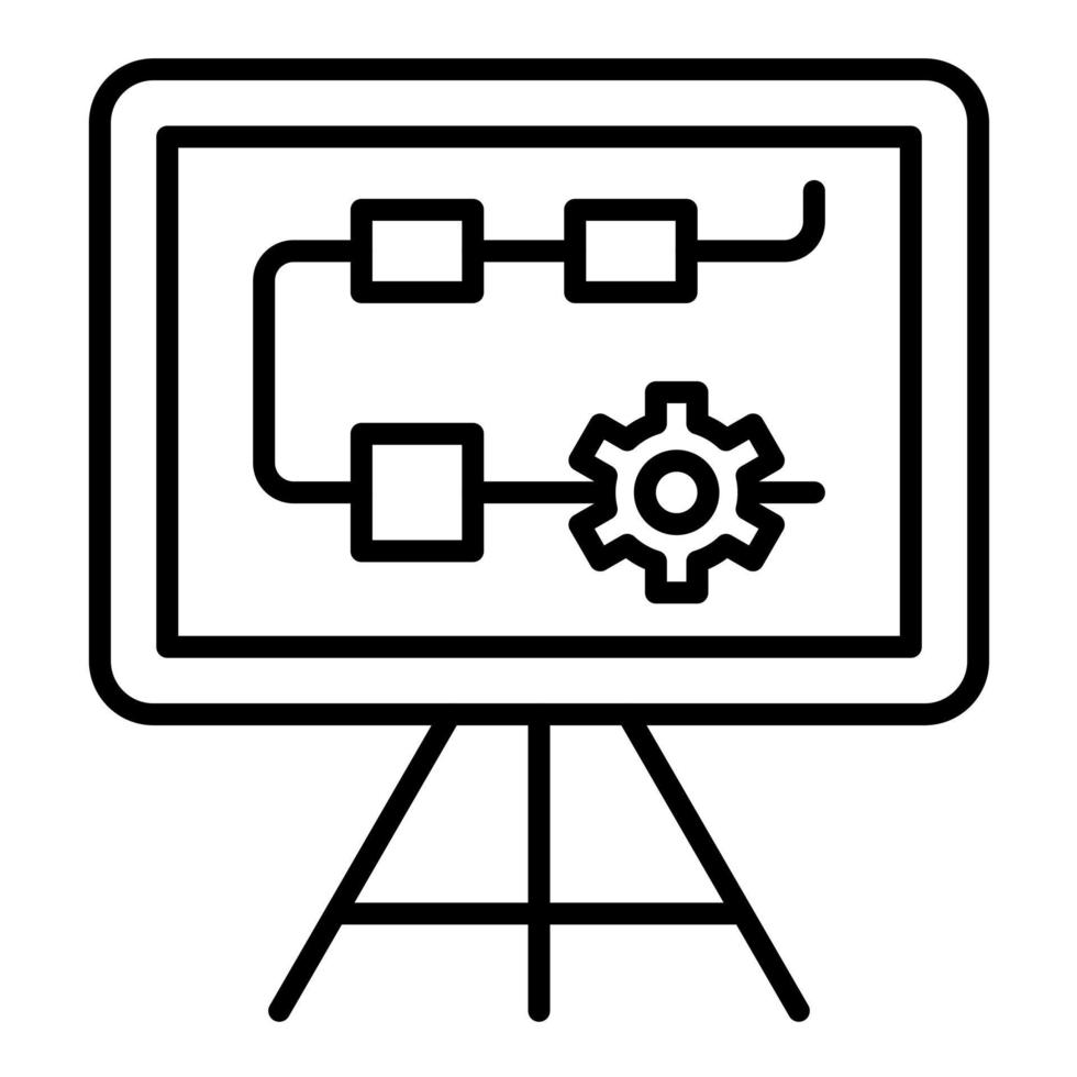 Strategy Line Icon vector