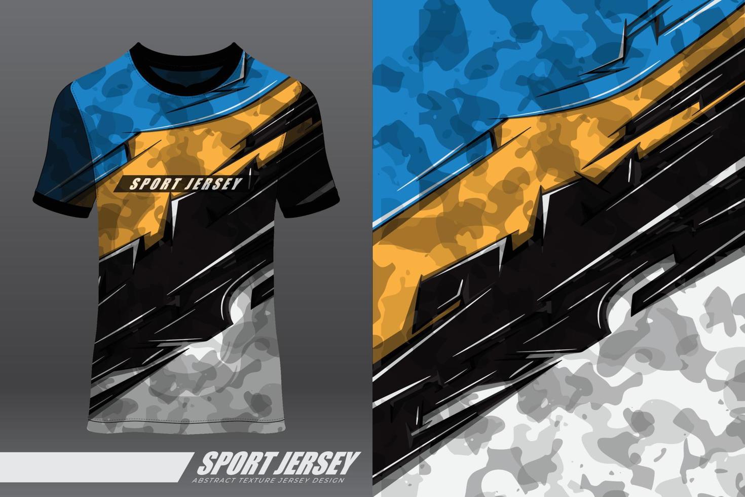 Tshirt sports design for racing, jersey, cycling, football, gaming, motocross vector