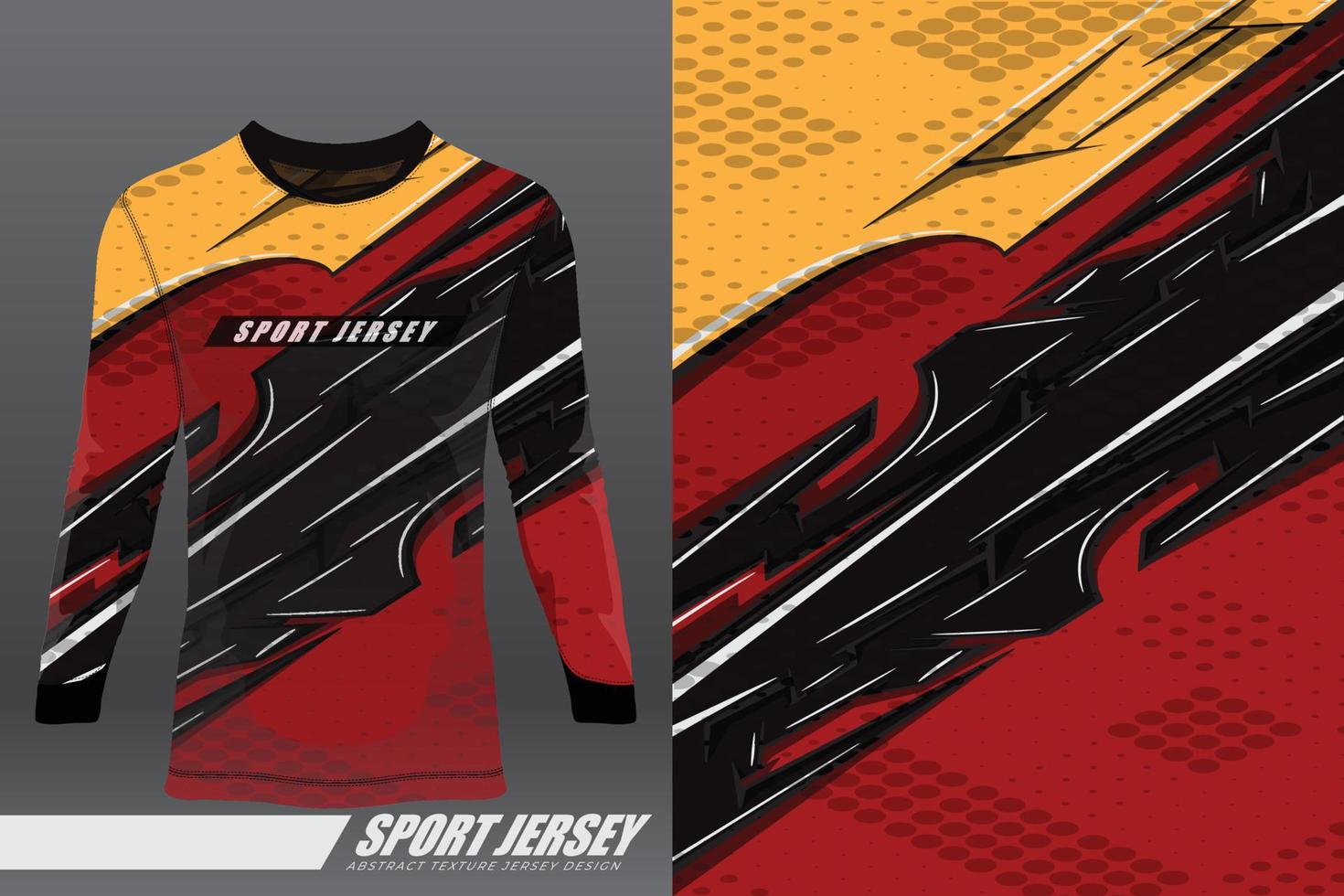 diseño deportivo de camiseta para carreras, jersey, ciclismo, fútbol, juegos, motocross vector