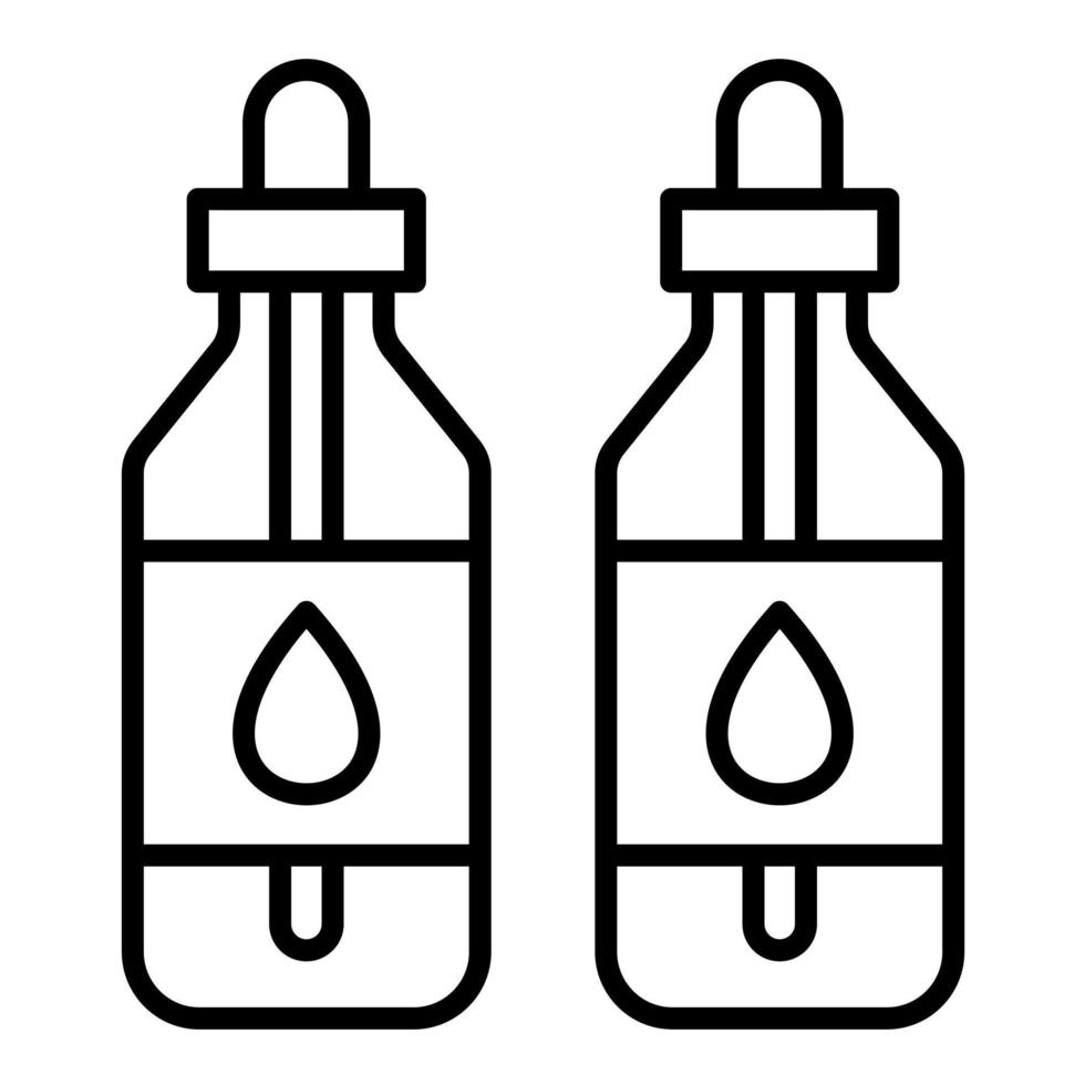 Essential Oil Line Icon vector