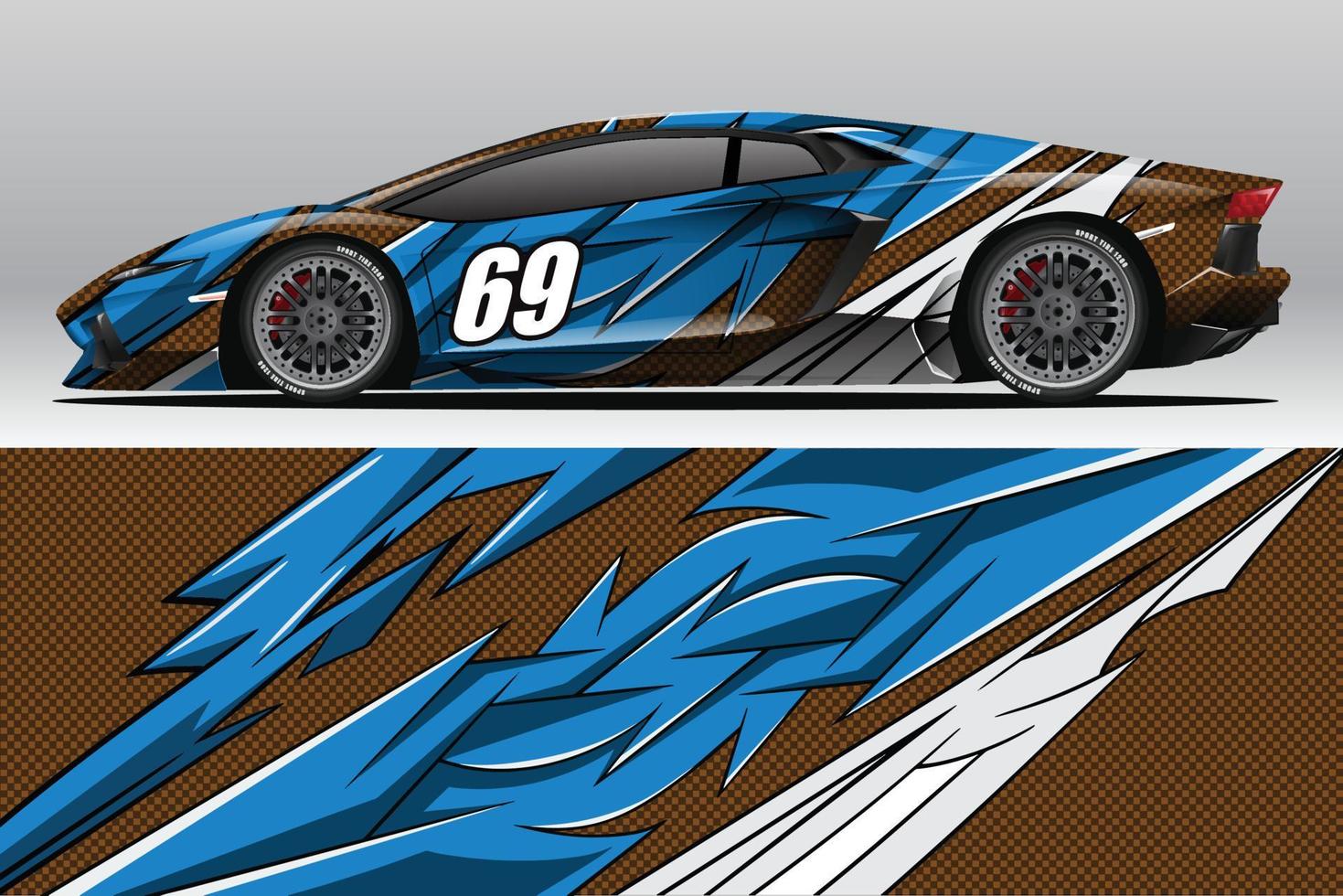 Car wrap decal designs for racing livery or daily car vinyl sticker