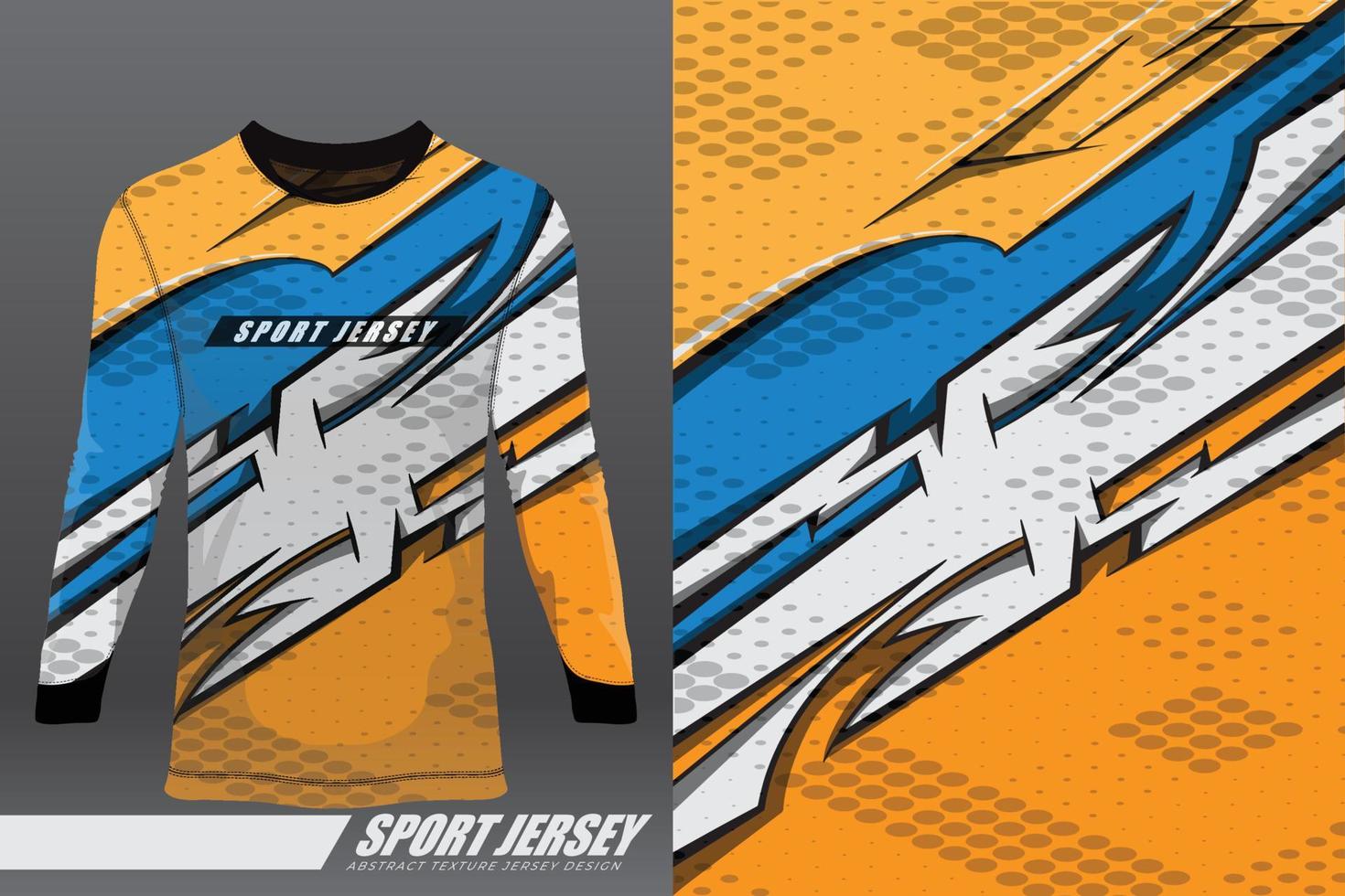 diseño deportivo de camiseta para carreras, jersey, ciclismo, fútbol, juegos, motocross vector