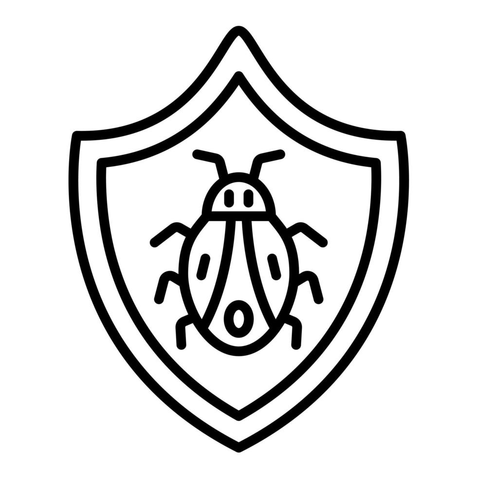 Antivirus Line Icon vector