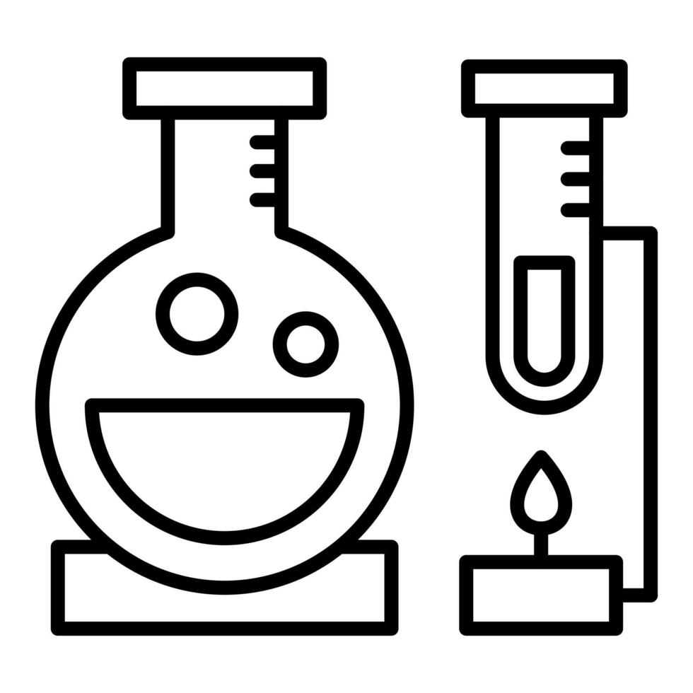 Laboratory Line Icon vector