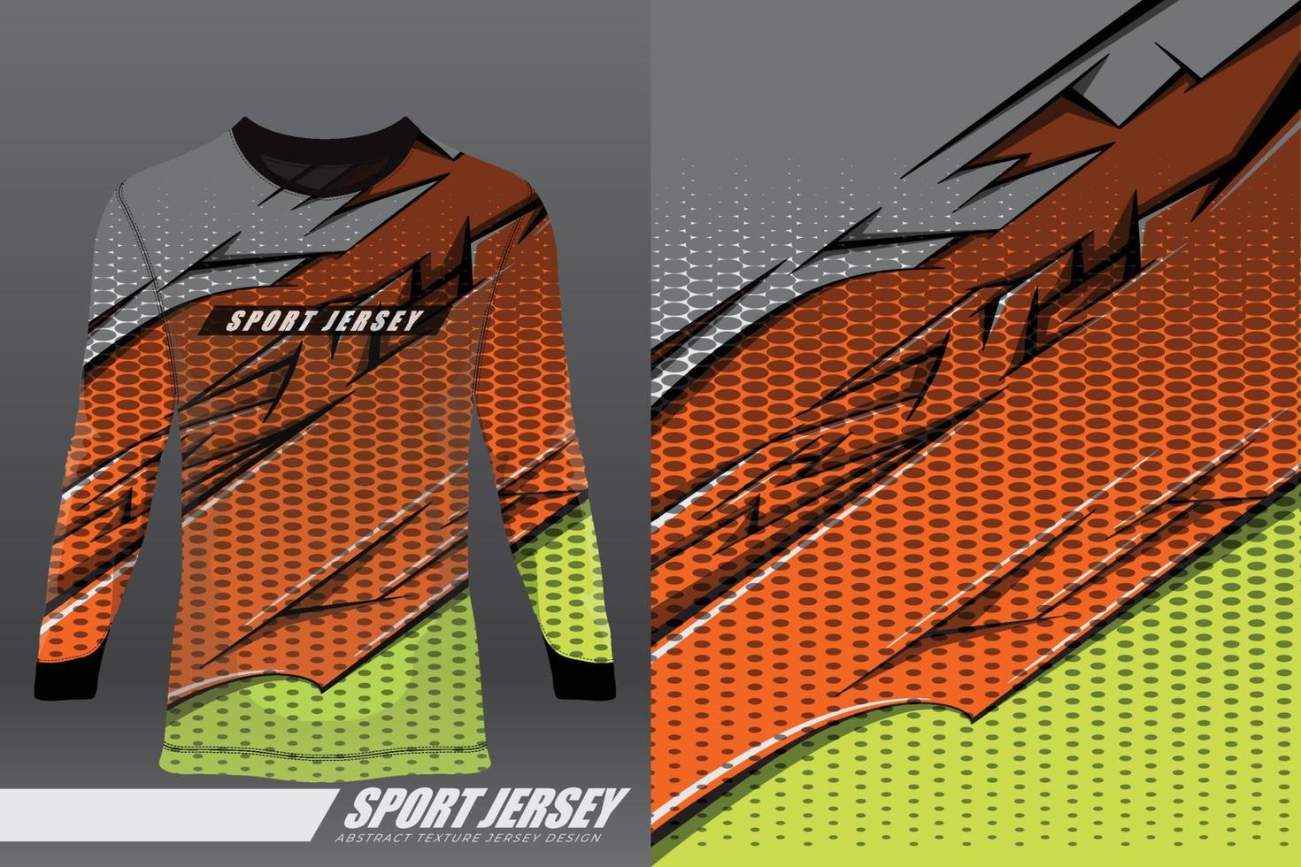 diseño deportivo de camiseta para carreras, jersey, ciclismo, fútbol, juegos, motocross vector