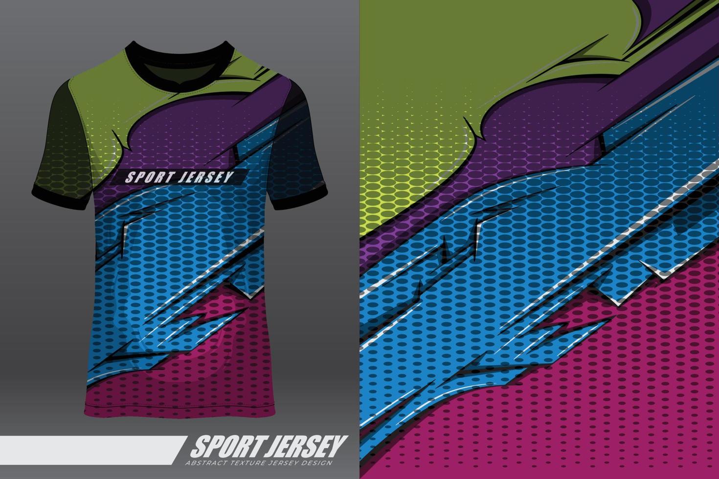 Tshirt sports design for racing, jersey, cycling, football, gaming, motocross vector