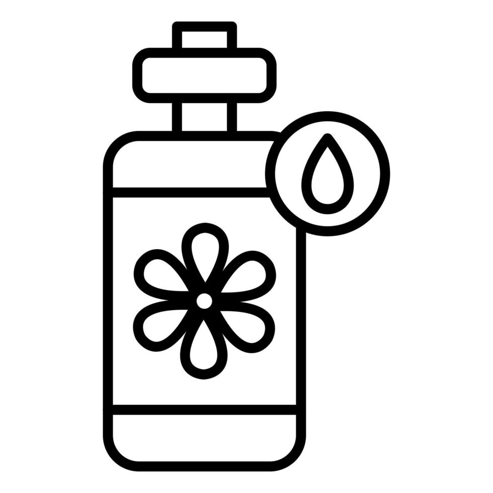 Body Massage Oil Line Icon vector
