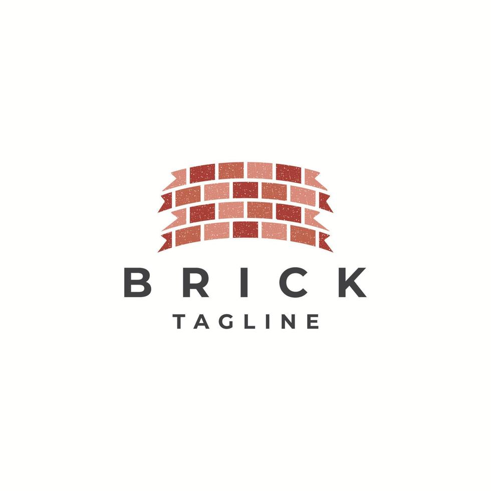 wall brick logo icon design template flat vector