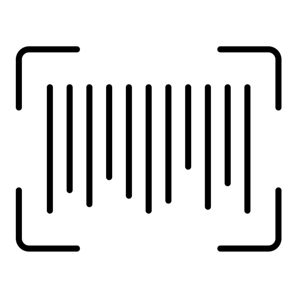 Barcode Line Icon vector
