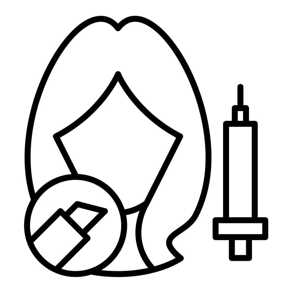 Cosmetic Surgery Line Icon vector