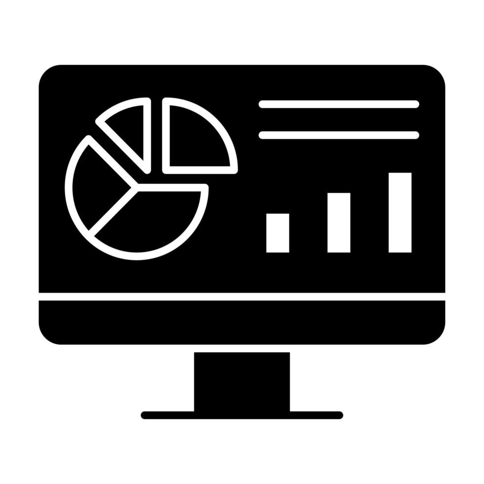 Website Dashboard Glyph Icon vector