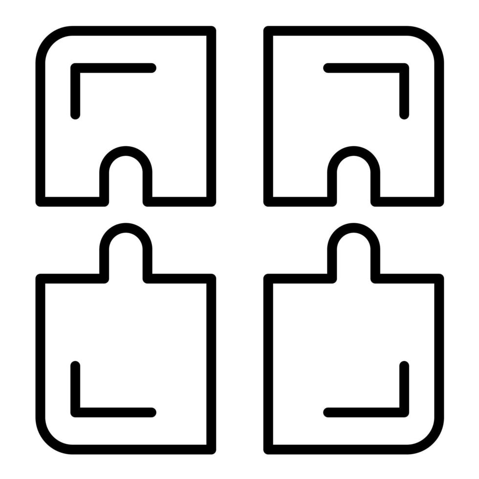 Puzzle Solution Line Icon vector