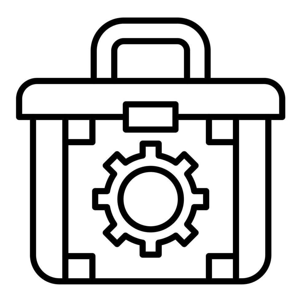 Toolbox Line Icon vector