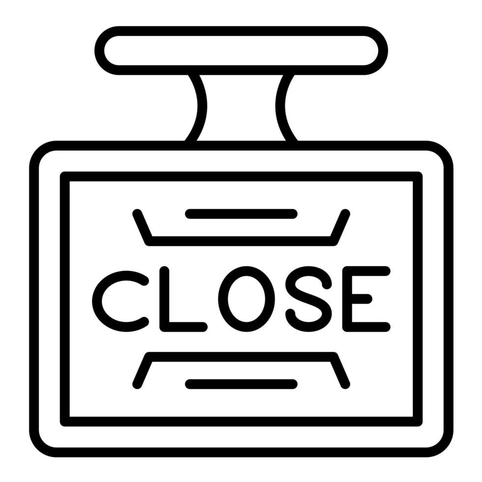 Close Line Icon vector