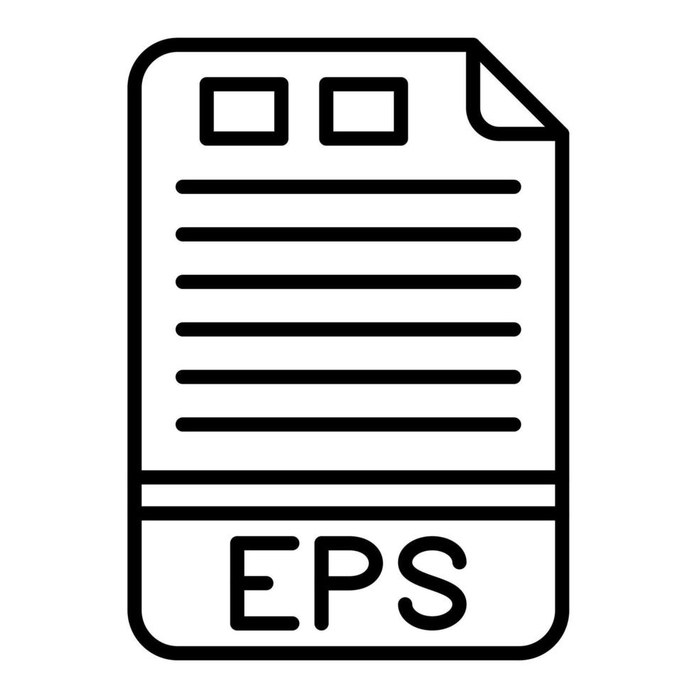 EPS Line Icon vector