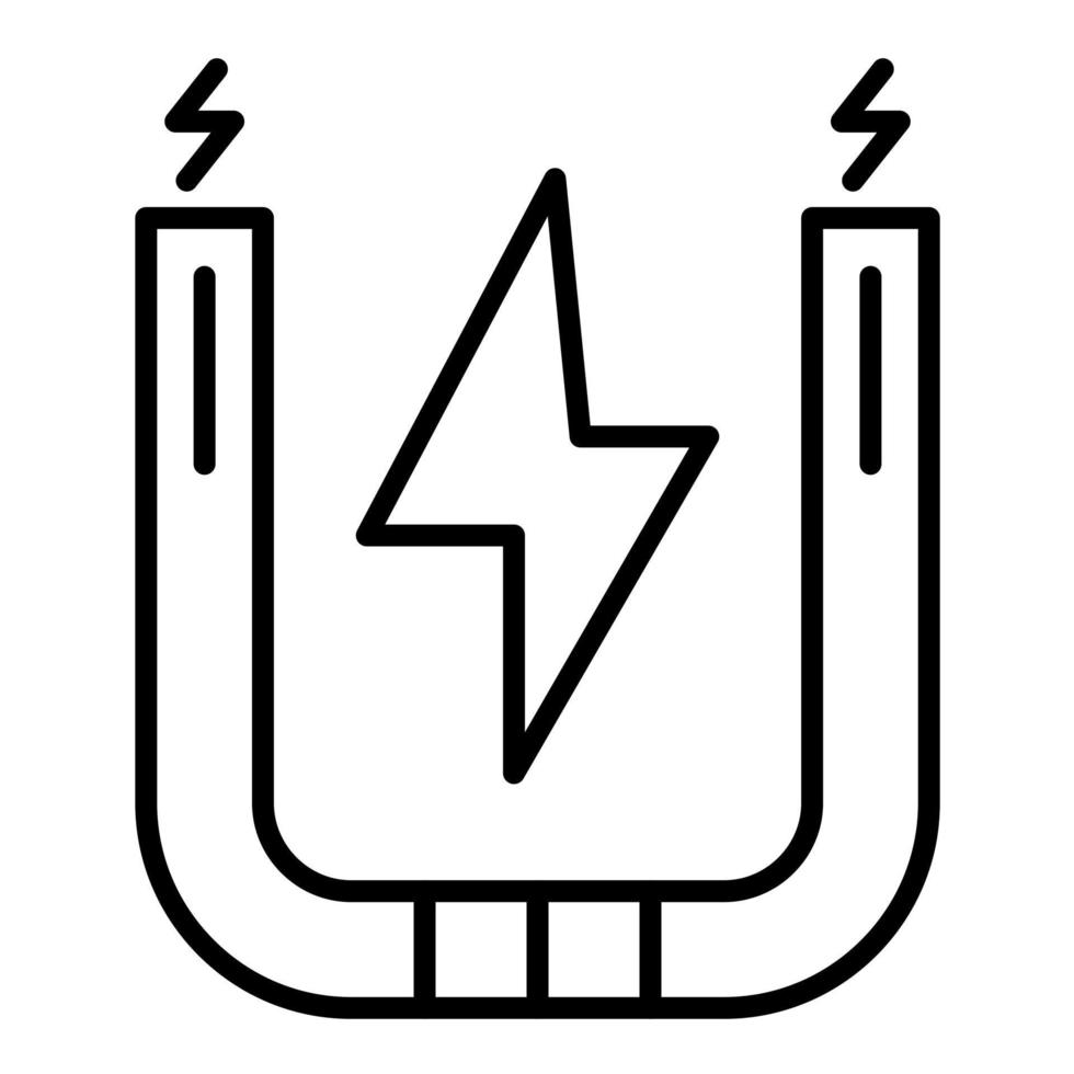 Magnet Line Icon vector