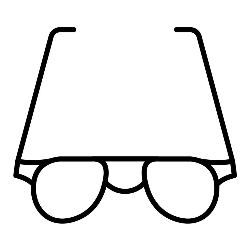 Goggles Line Icon vector