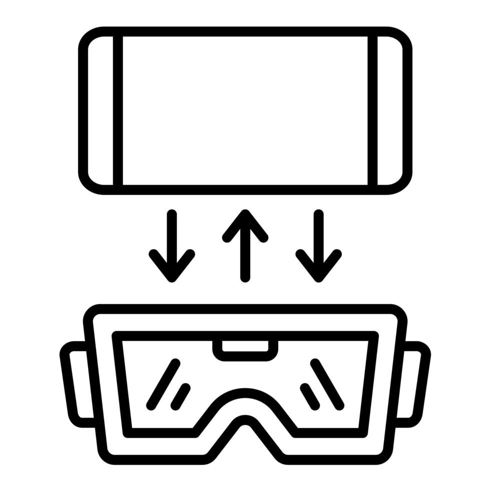 Attachment Line Icon vector