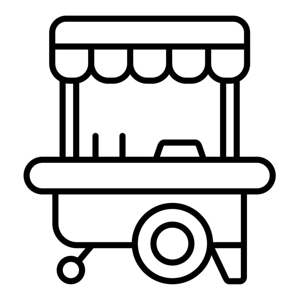 Stall Line Icon vector