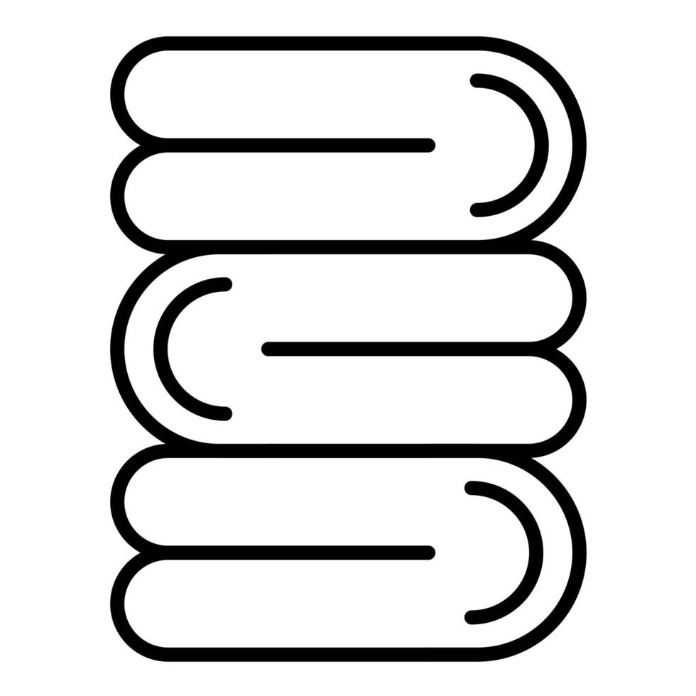 Towel Line Icon vector
