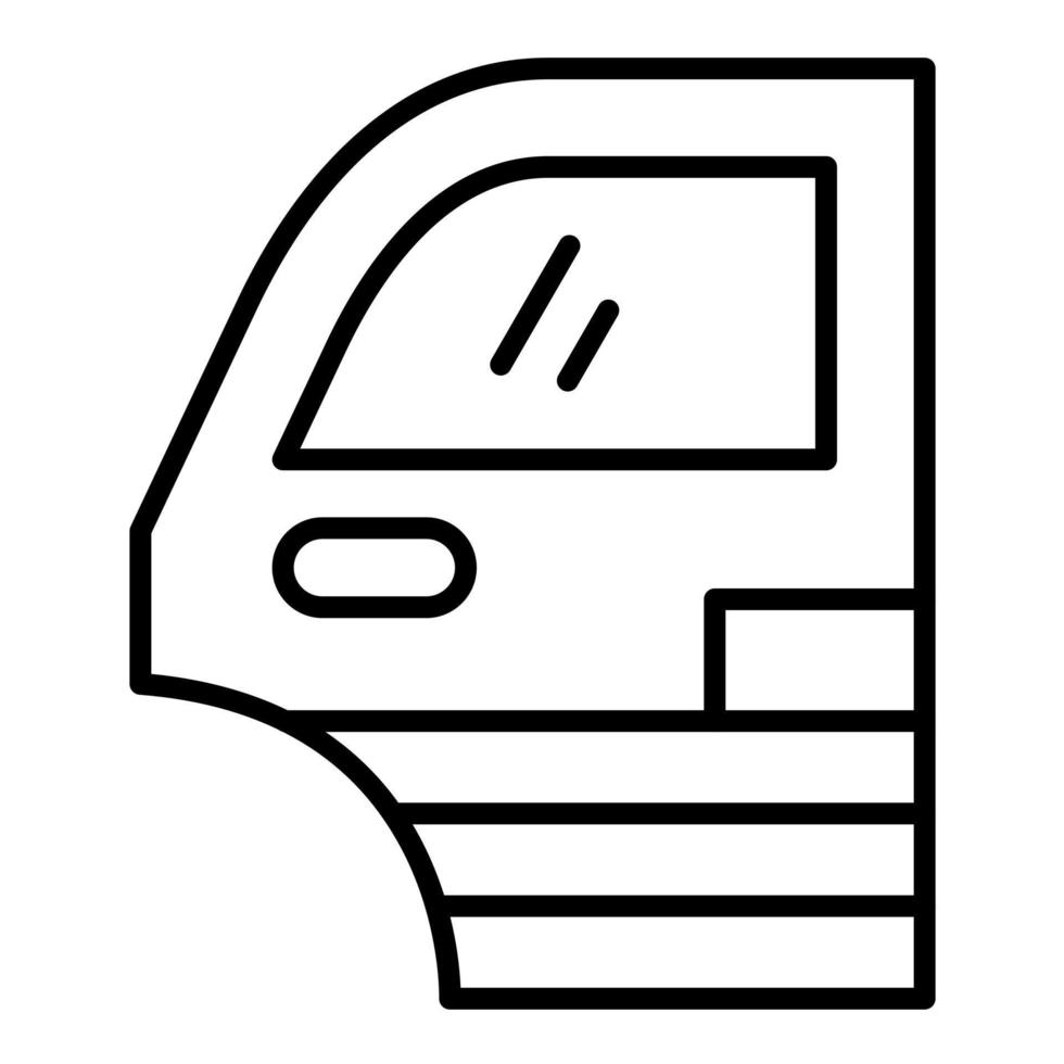 Car Door Line Icon vector