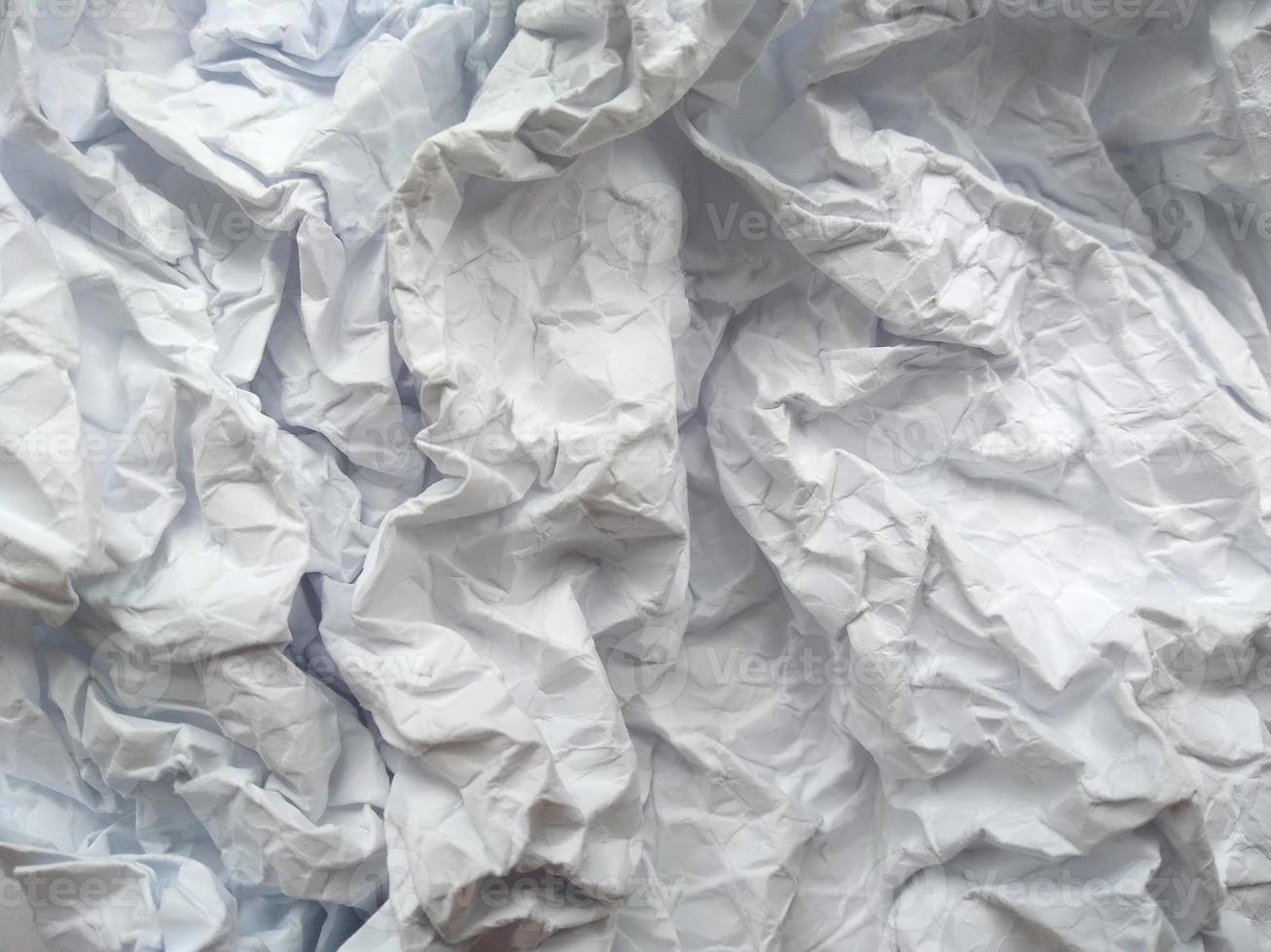 White crumpled paper texture for background photo