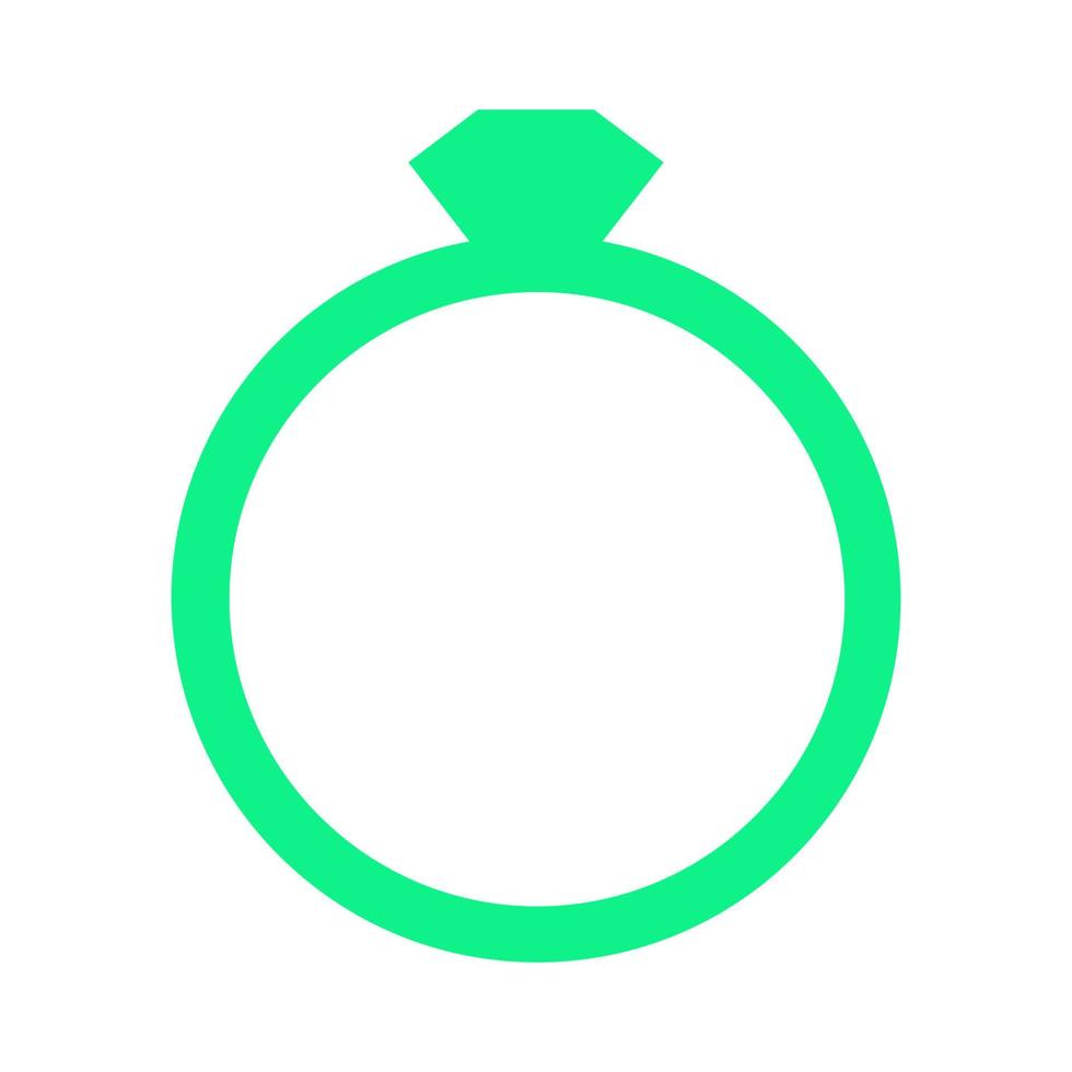 Diamond ring illustrated on a white background vector
