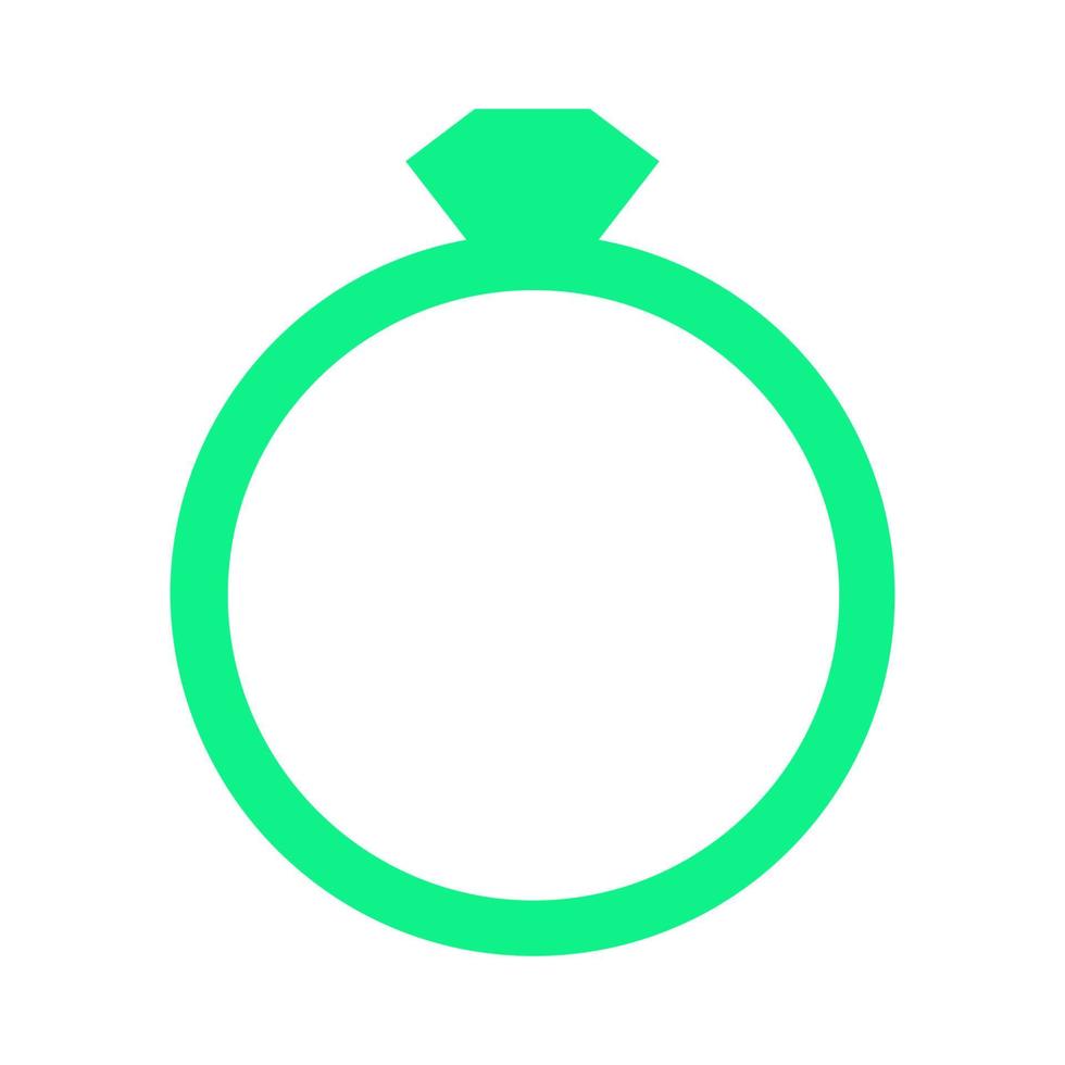 Diamond ring illustrated on a white background vector