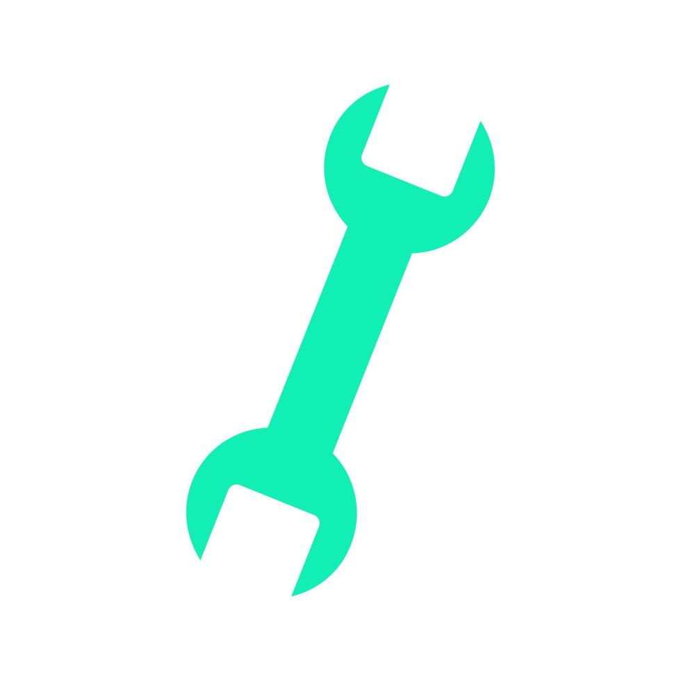 Wrench illustrated on white background vector