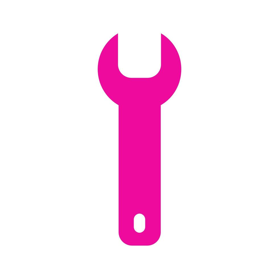 Wrench illustrated on white background vector