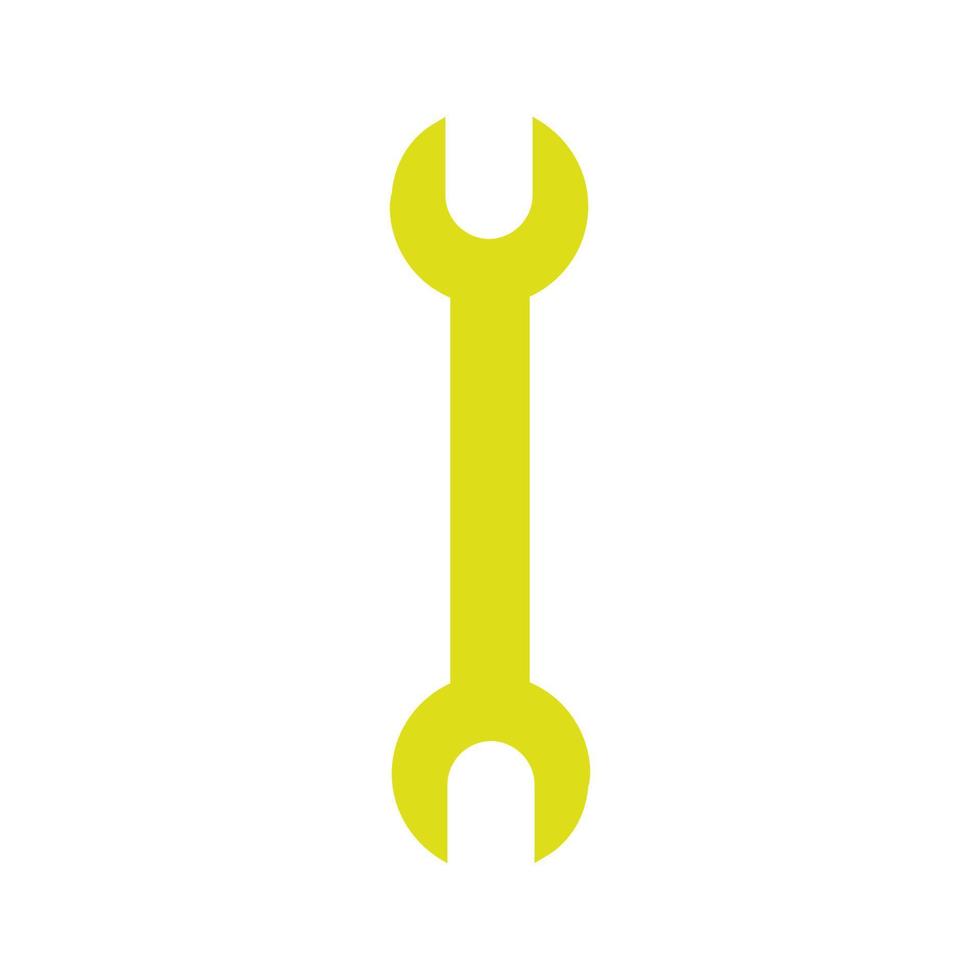 Wrench illustrated on white background vector
