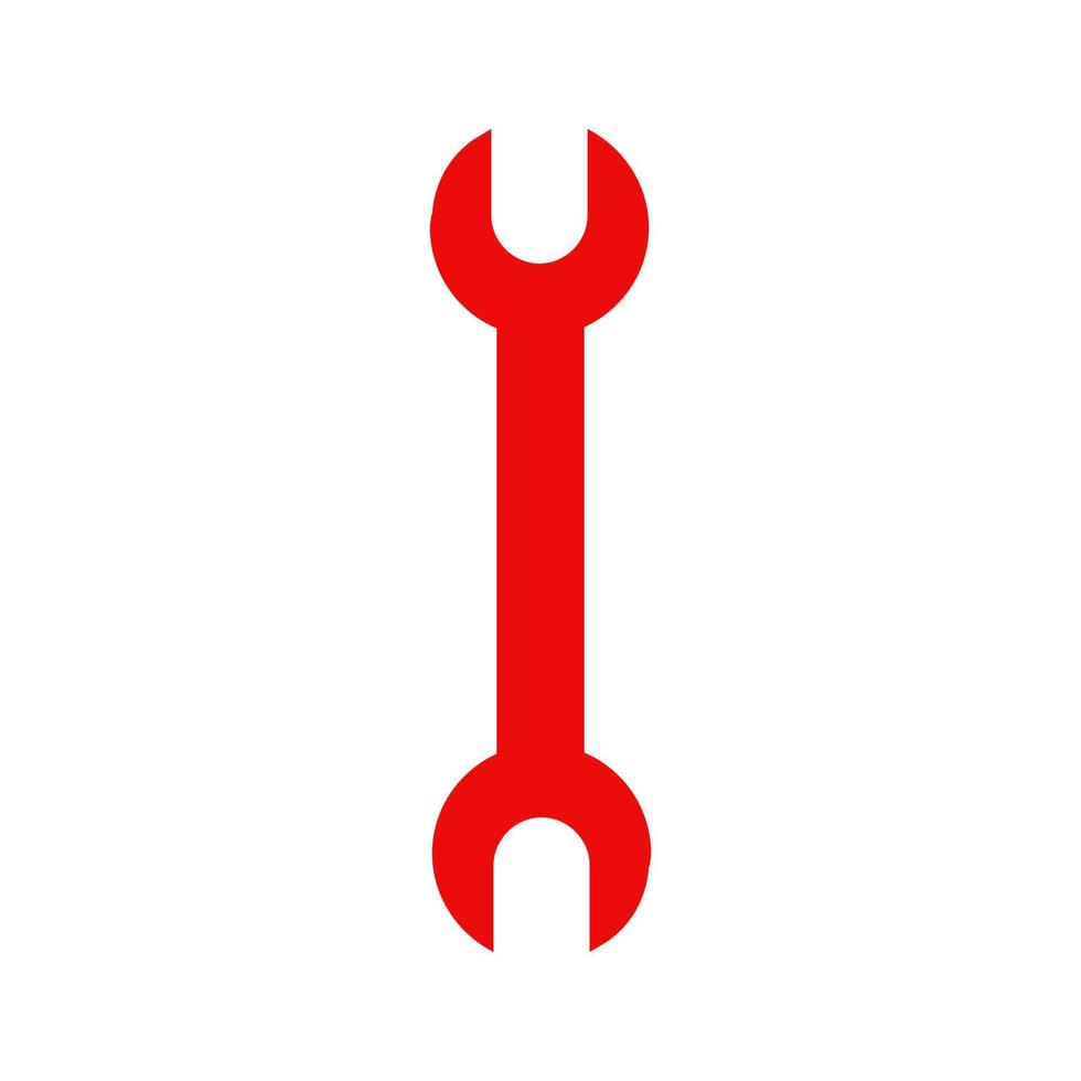 Wrench illustrated on white background vector