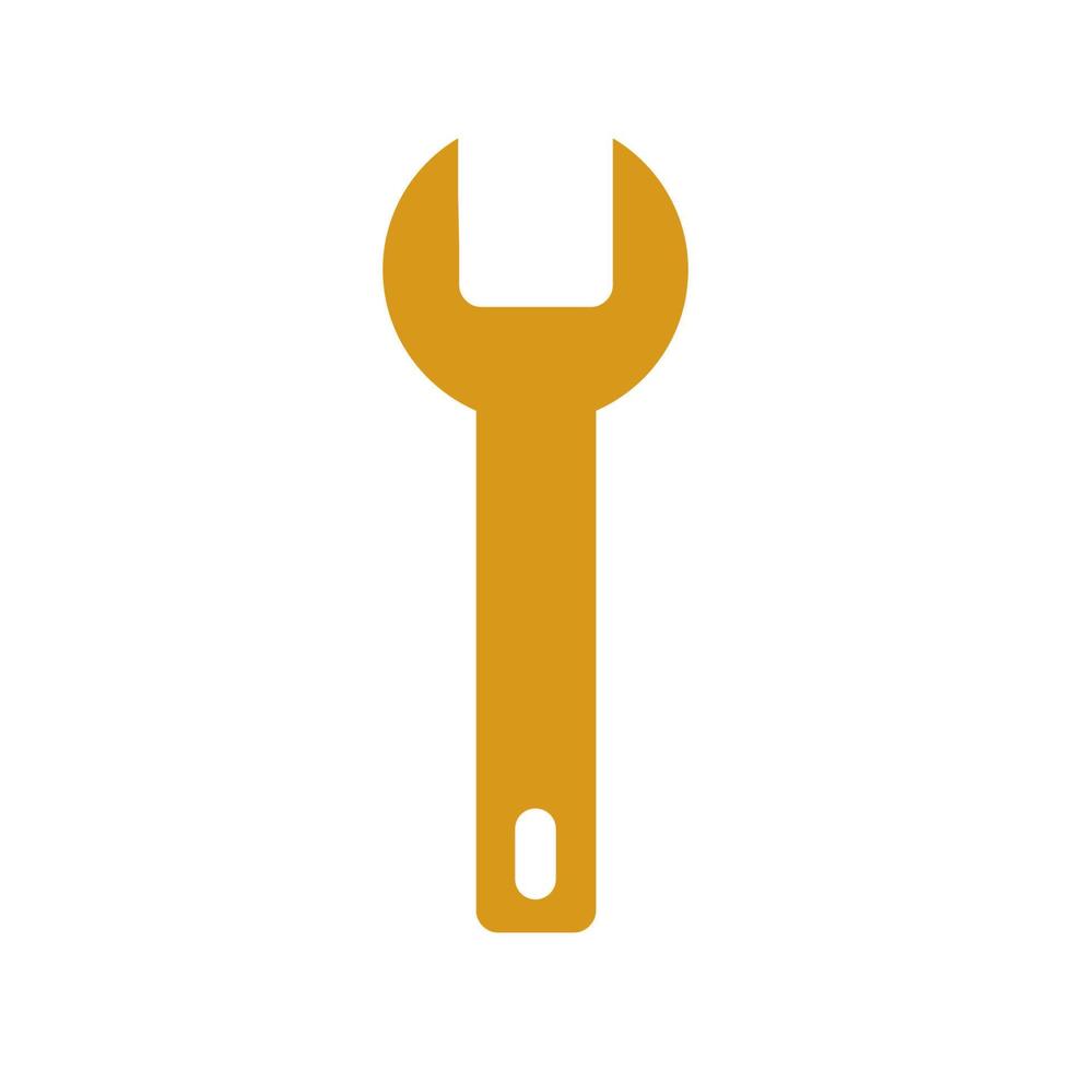 Wrench illustrated on white background vector