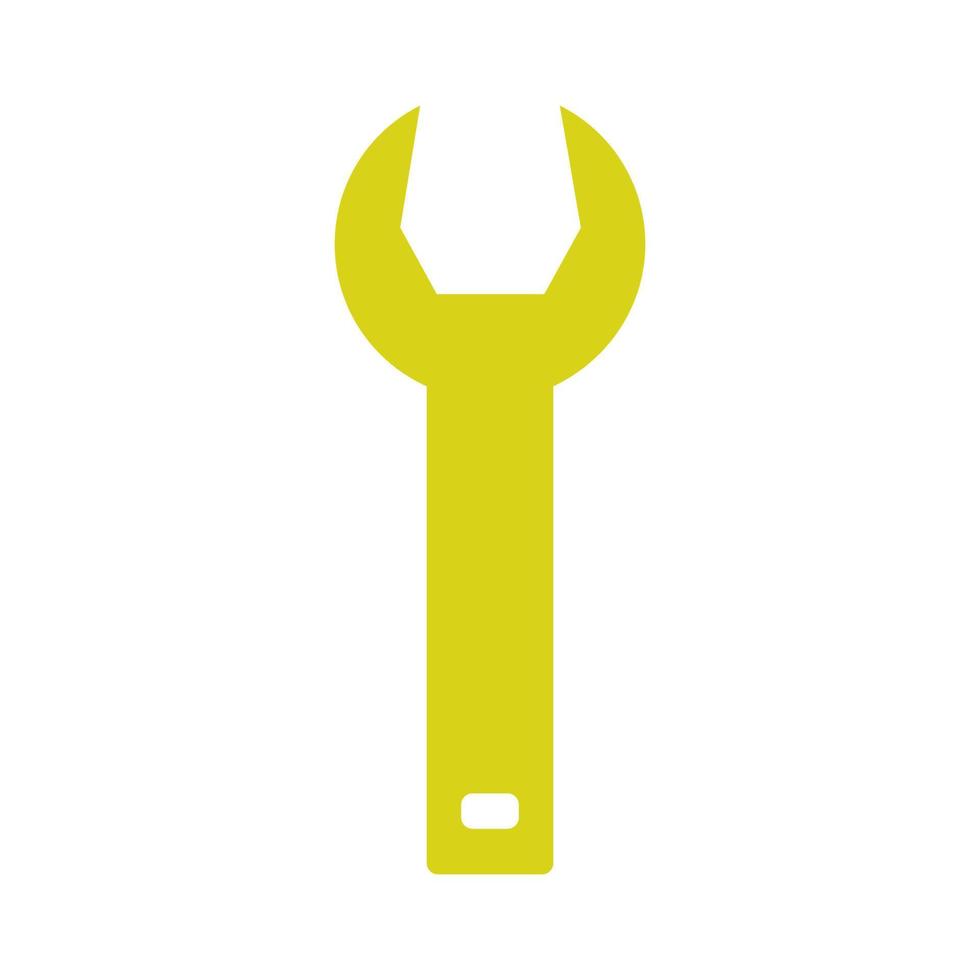 Wrench illustrated on white background vector